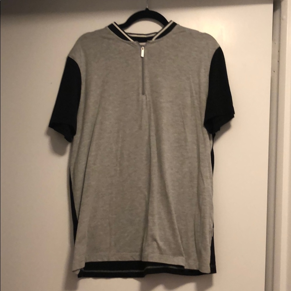 Perry Ellis Zip Henley